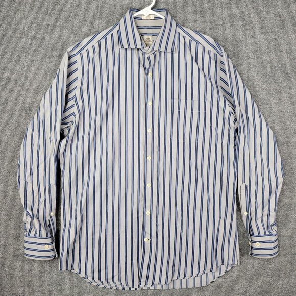 Peter Millar Shirt Mens‎ Large Striped Button Up Long Sleeve Preppy Casual - Picture 1 of 8